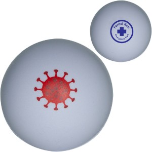 COVID-19 White Stress Reliever Ball - AF1104