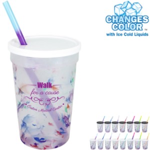 Rainbow Confetti Mood Stadium Cup, Straw & Lid Set, 22oz. - AK8203