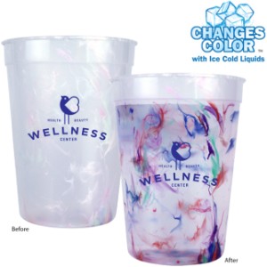 Rainbow Confetti Mood Color Changing Stadium Cup, 12oz. - AK8204