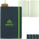 Recycled Bonded Leather Hardcover Notebook, 5" x 8"