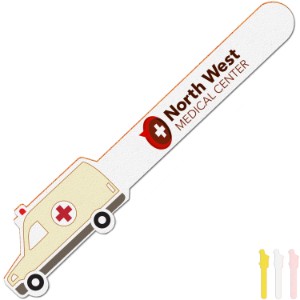 Horizontal Ambulance Emery Board, Full Color Imprint - AD3101