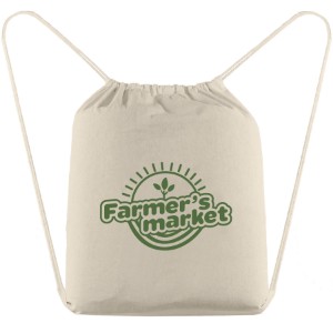 Java 5 oz. Natural Cotton Drawstring Backpack - GS3013