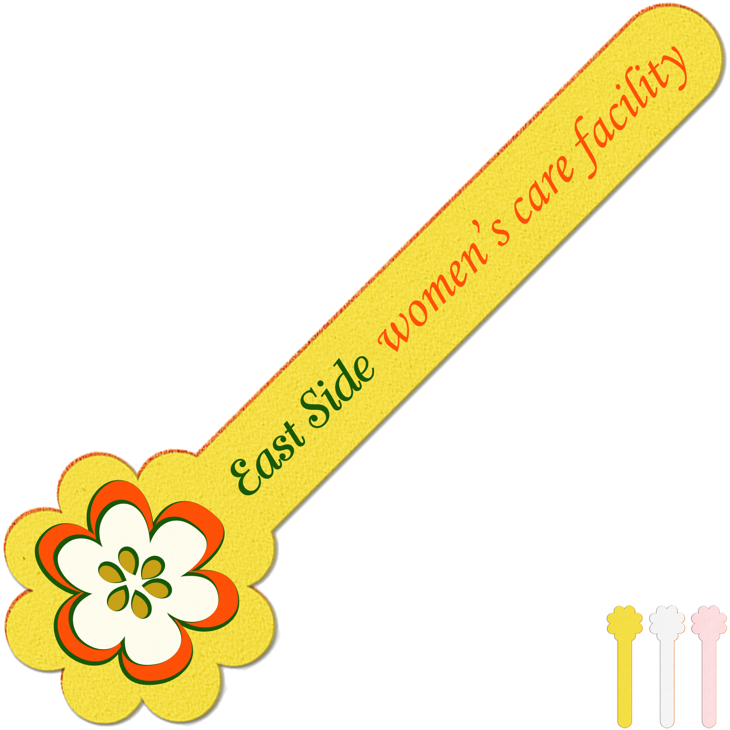 Product Photo 1 Horizontal Flower Emery Board, Full Color Imprint