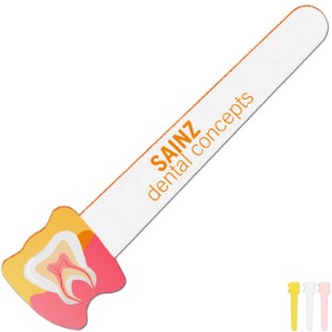 Tooth Shaped Emery Board, Full Color Imprint - AD3251