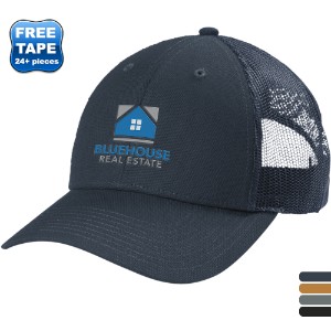 CornerStone® Cotton Canvas Mesh Back Structured Cap - WJ6377