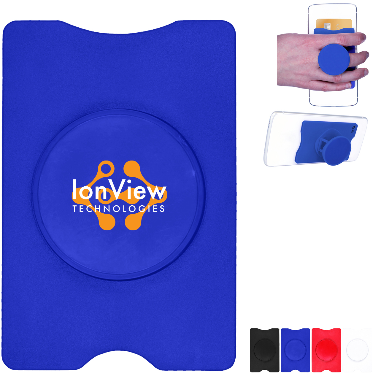 Product Photo 1 RFID Stand-Out Phone & Card Holder, Full Color Imprint