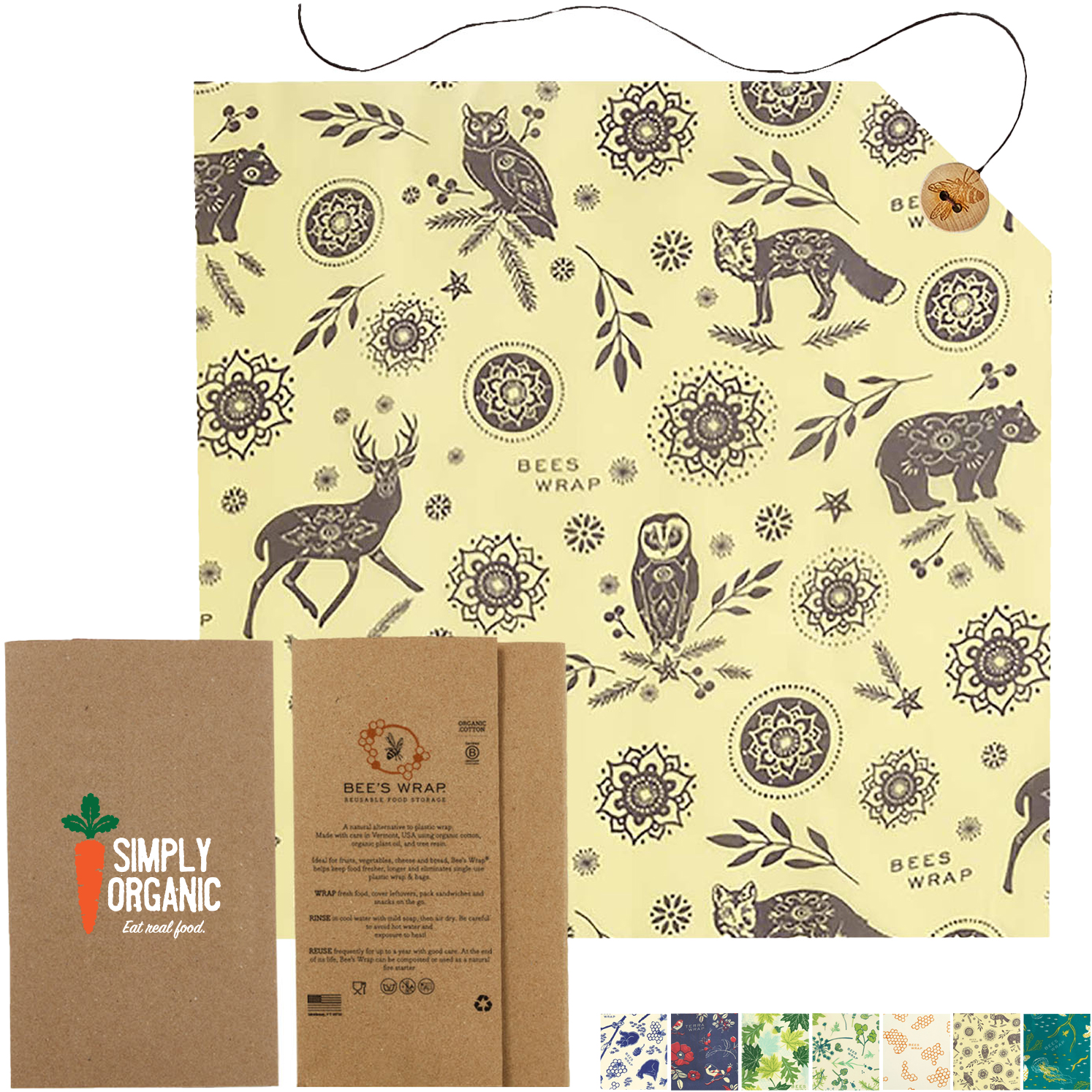 Product Photo 1 Bee's Wrap® Large Sandwich Wrap w/ Tie