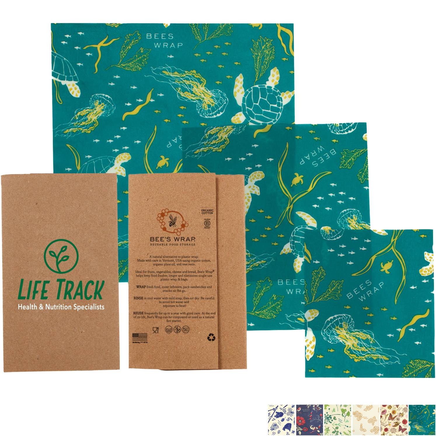 Product Photo 1 Bee's Wrap® Food Storage Wrap - Set of 3