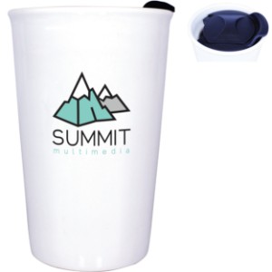 Double Wall Ceramic Tumbler, Full Color Imprint, 11oz. - AK8243