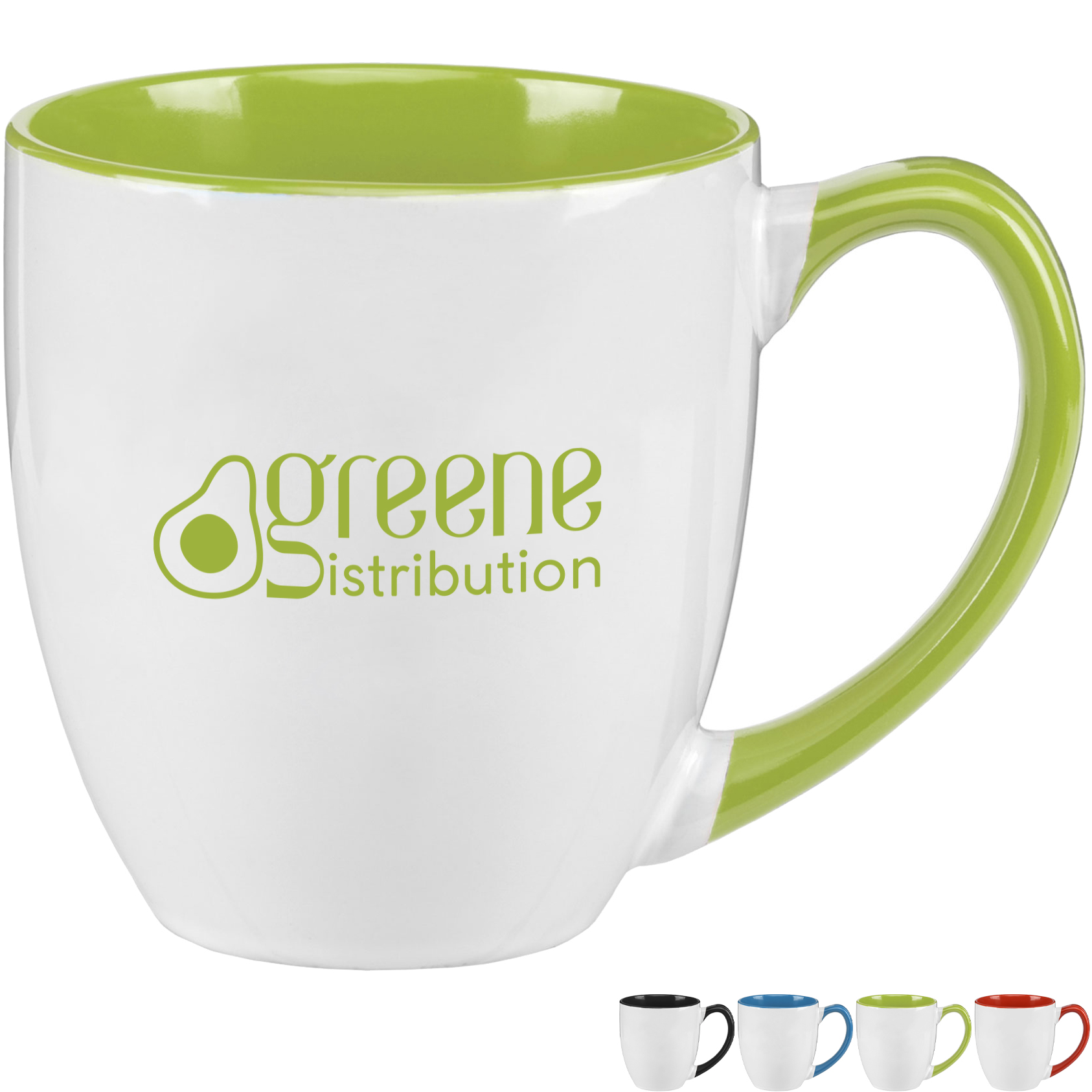 Product Photo 1 Two-Tone Ceramic Bistro Mug, 16oz.