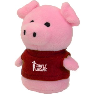 Shorties Plush Pig, 4" - VT2217