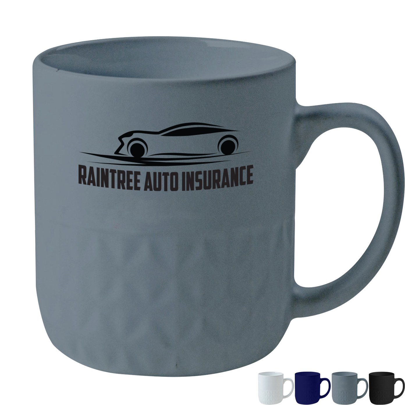 Product Photo 1 Facet Textured Ceramic Coffee Mug, 16oz.