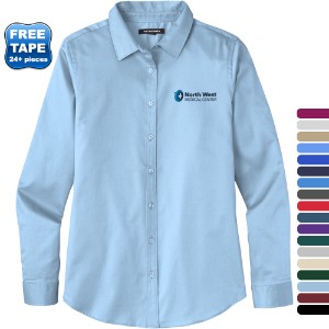 Port Authority® Long Sleeve SuperPro™ React™ Twill Ladies' Shirt - WJ6389