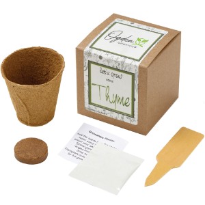 Thyme Growables Planter in Kraft Gift Box w/ Label - JN3206