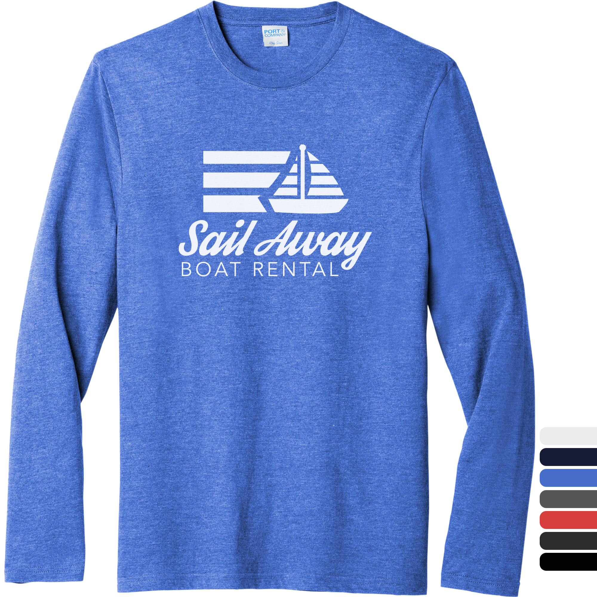 Product Photo 1 Port & Company® Tri-Blend Long Sleeve Men's Tee