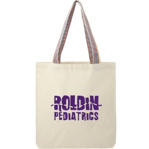 Rainbow Recycled 6oz. Cotton Convention Tote - LD7309