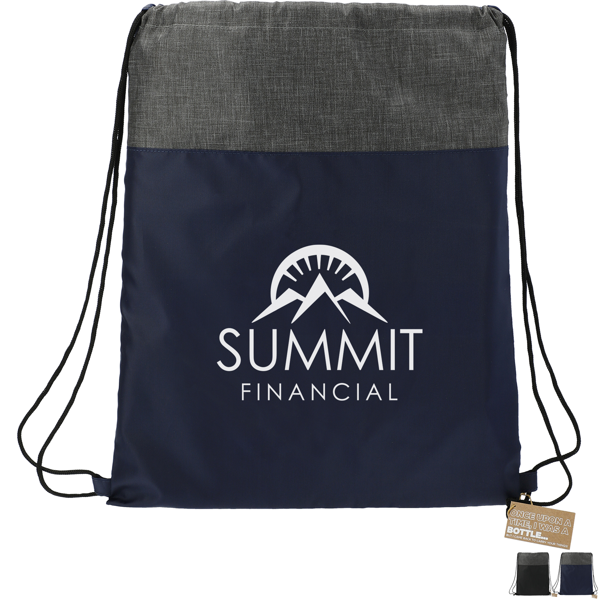Product Photo 1 Ash Recycled Polyester Drawstring Bag