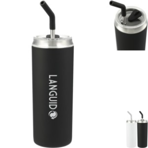 Marka Copper Vacuum Insulated Tumbler w/ Stainless Steel Straw, 20oz. - LD7341