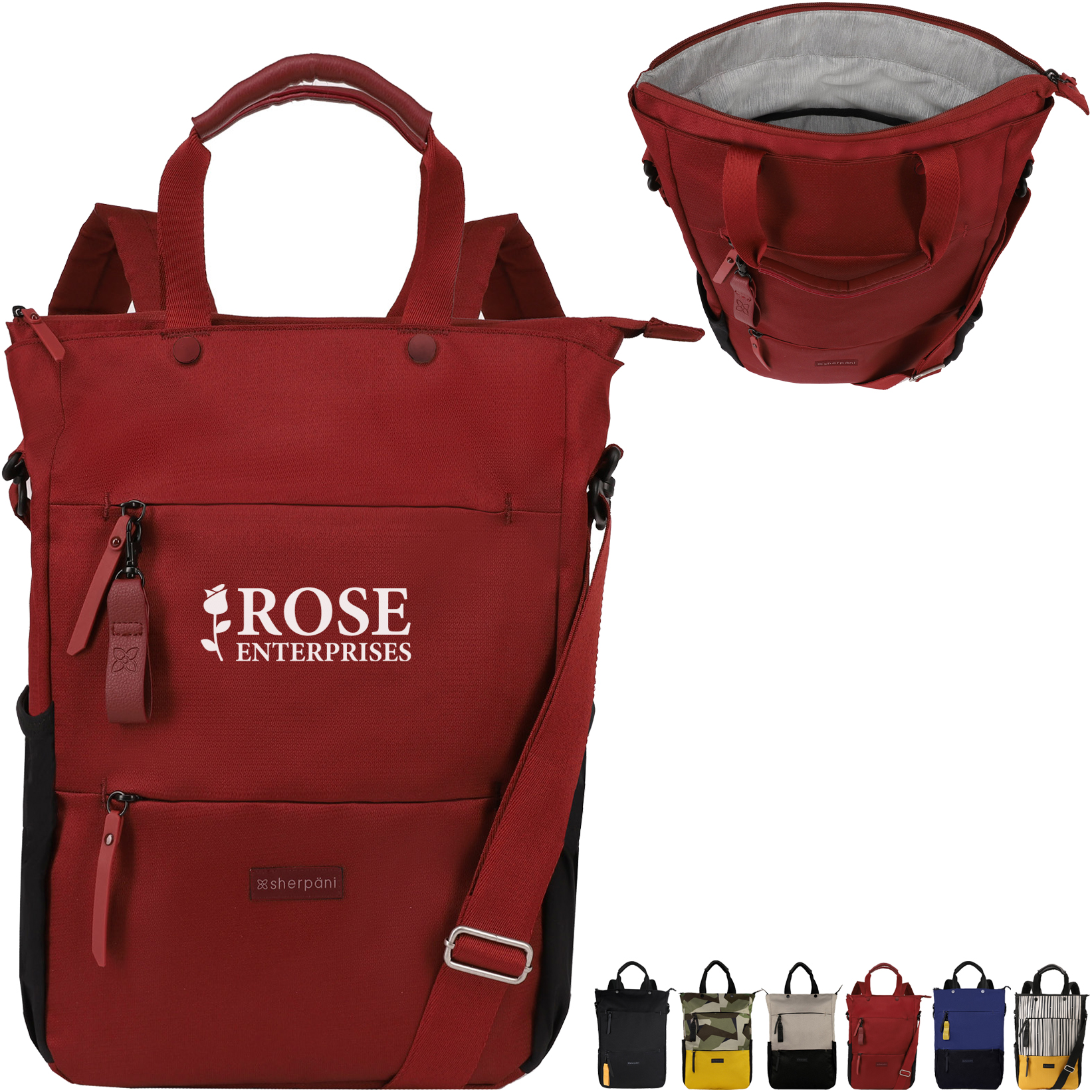 Product Photo 1 Sherpani® Camden Hybrid Polyester 3-in-1 Computer Backpack