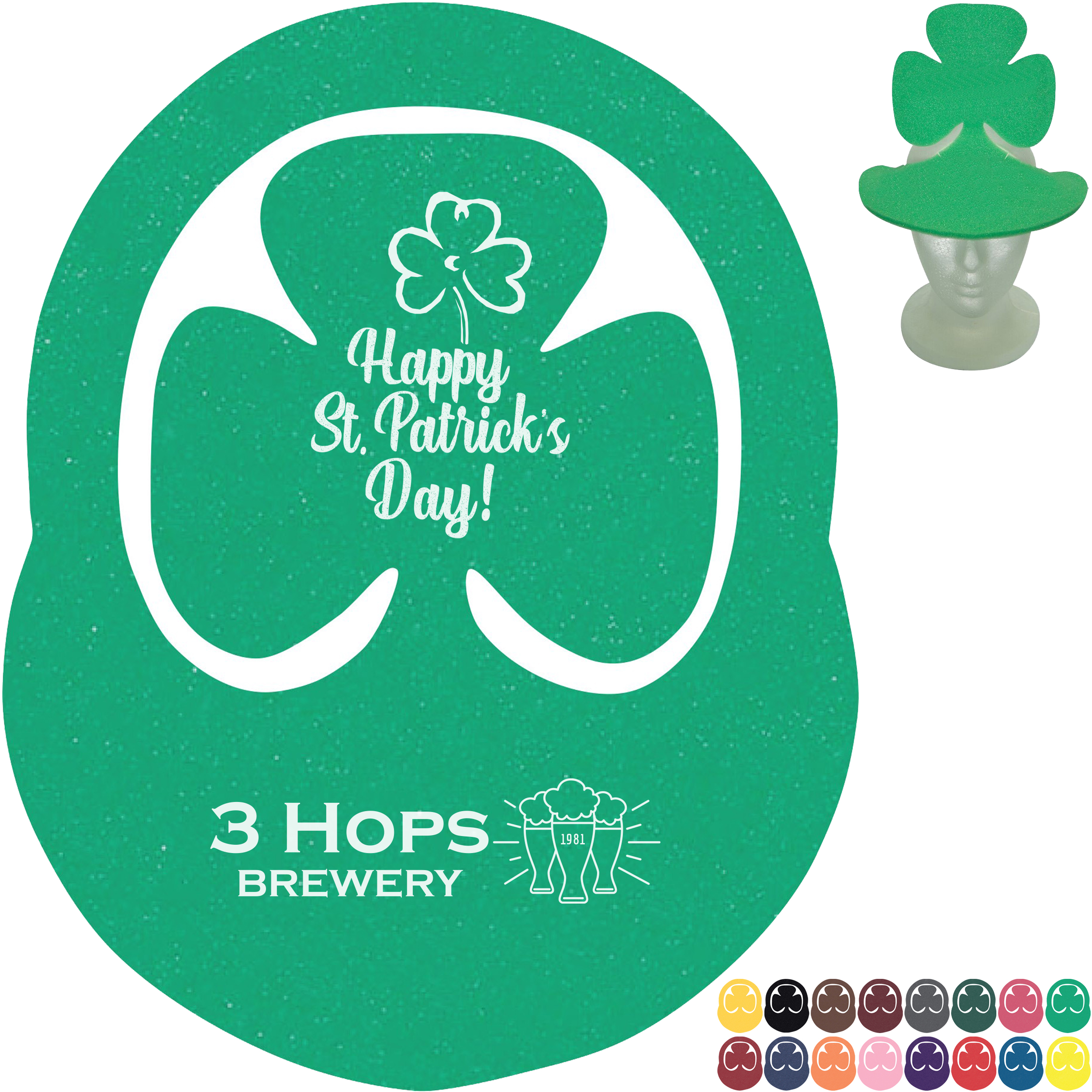 Product Photo 1 Foam Shamrock Visor