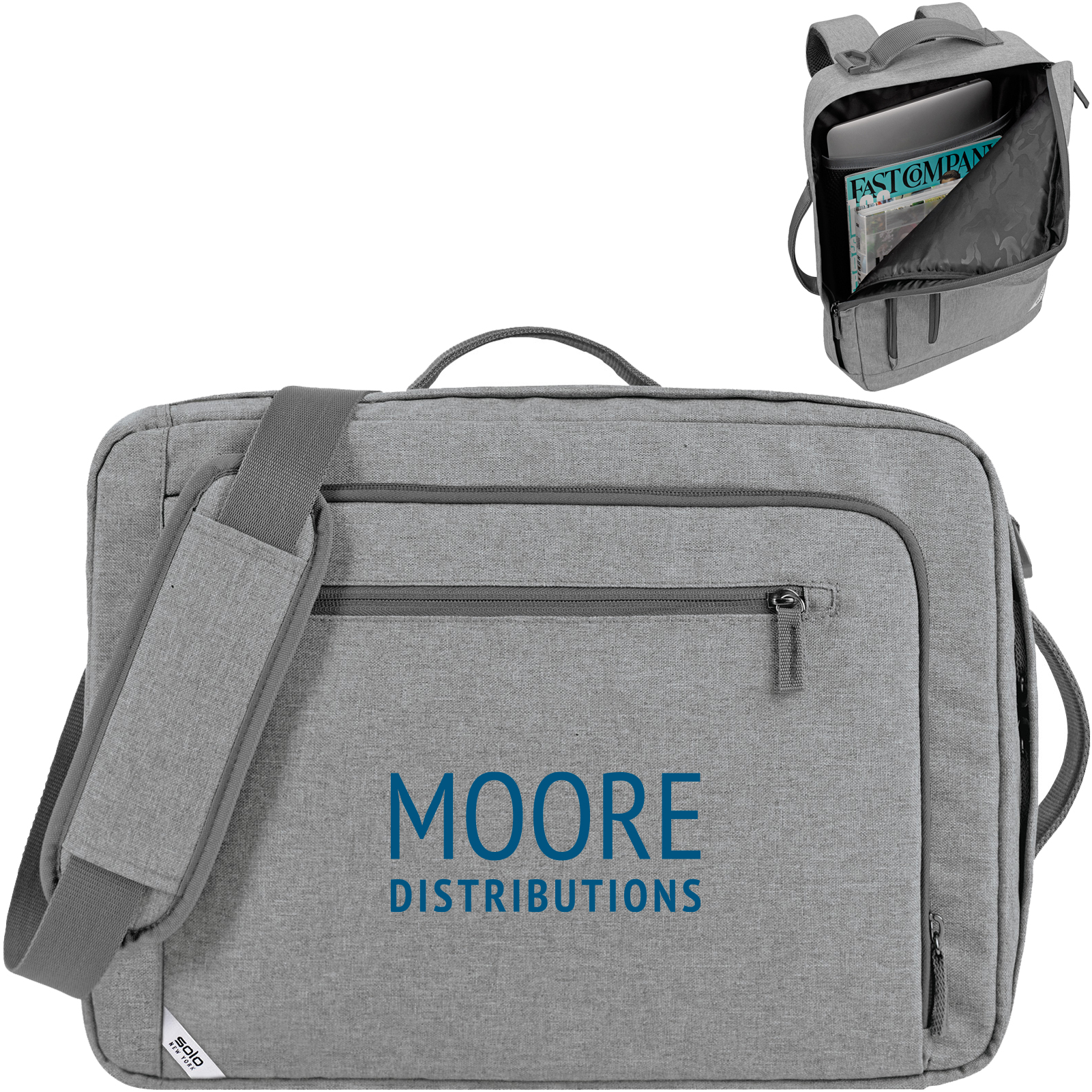 Product Photo 1 Solo® Re:utilize RPET Hybrid Computer Backpack