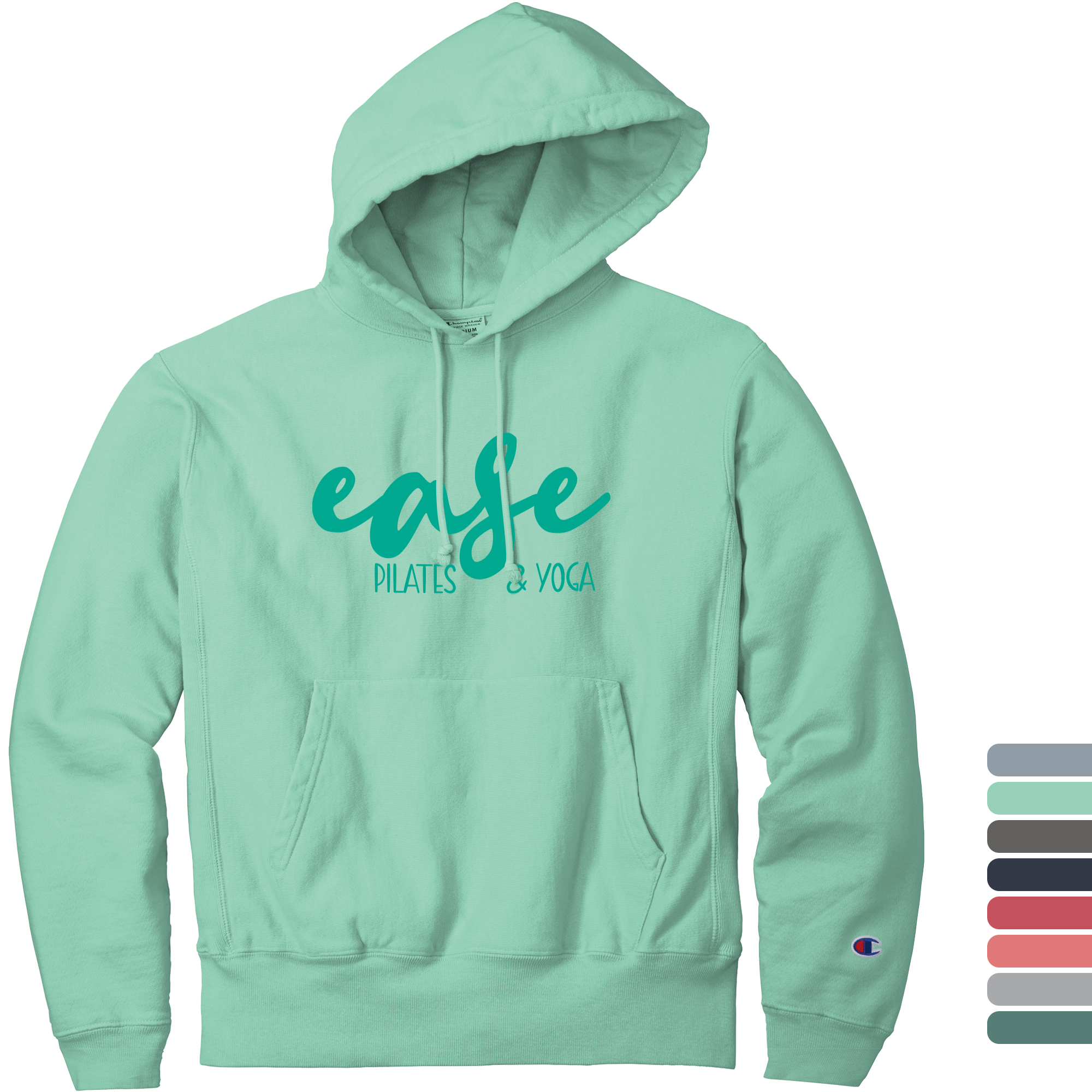 Product Photo 1 Champion® Reverse Weave® Cotton/Poly Fleece Garment-Dyed Men's Hooded Sweatshirt