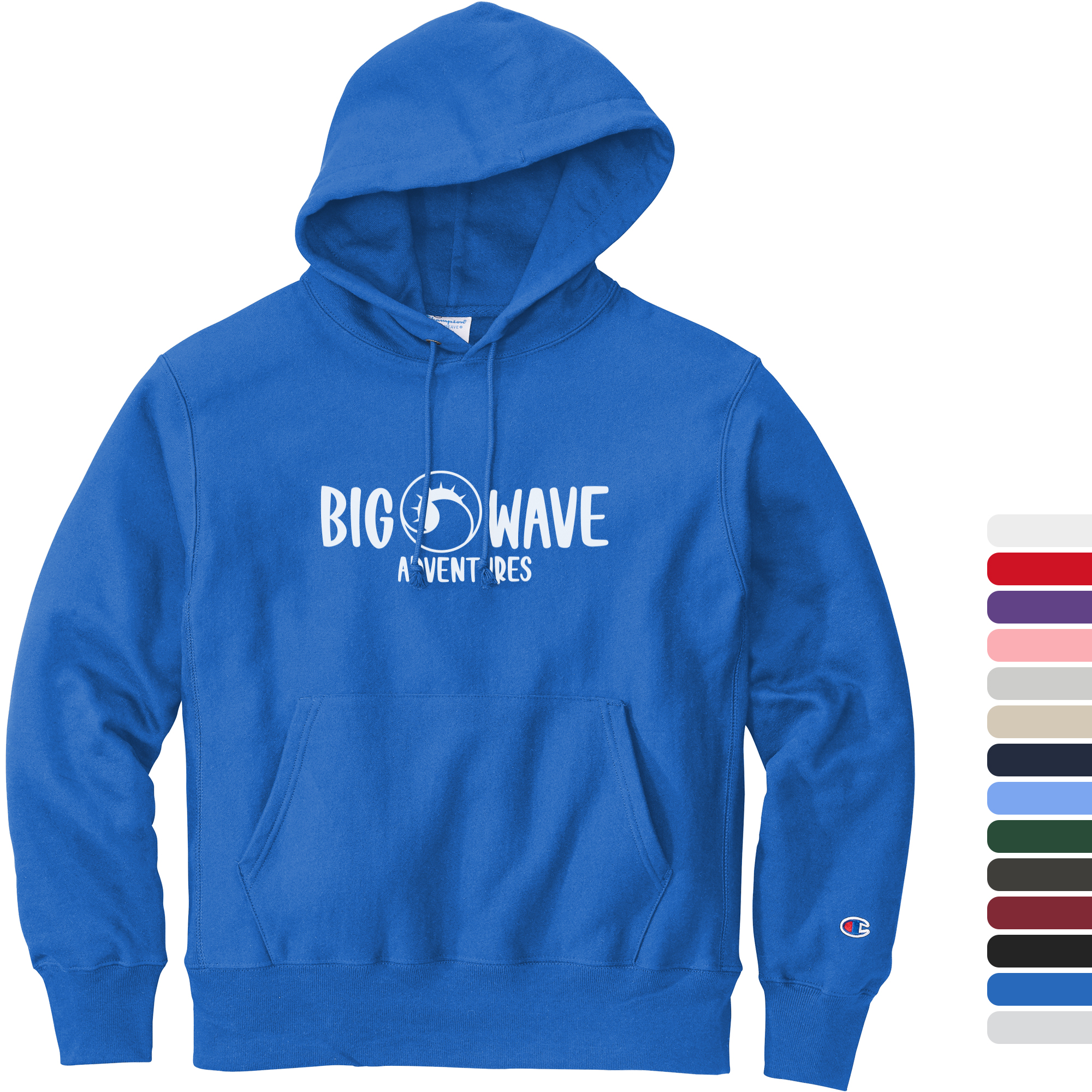 Product Photo 1 Champion® Reverse Weave® Cotton/Poly Fleece Men's Hooded Sweatshirt