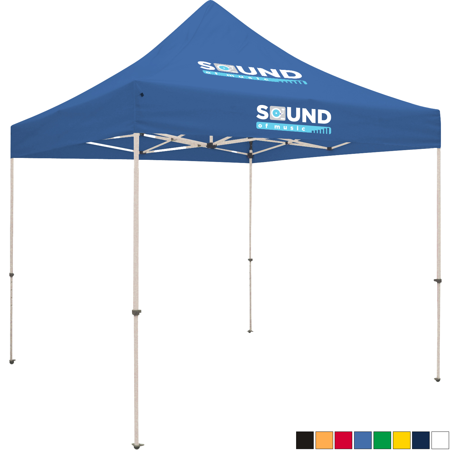 Product Photo 1 ShowStopper™ Standard 10' Square Event Tent, Two Location Full Color Imprint