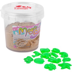 Magic Sand Set with 12 Molds, 150g - HH3630