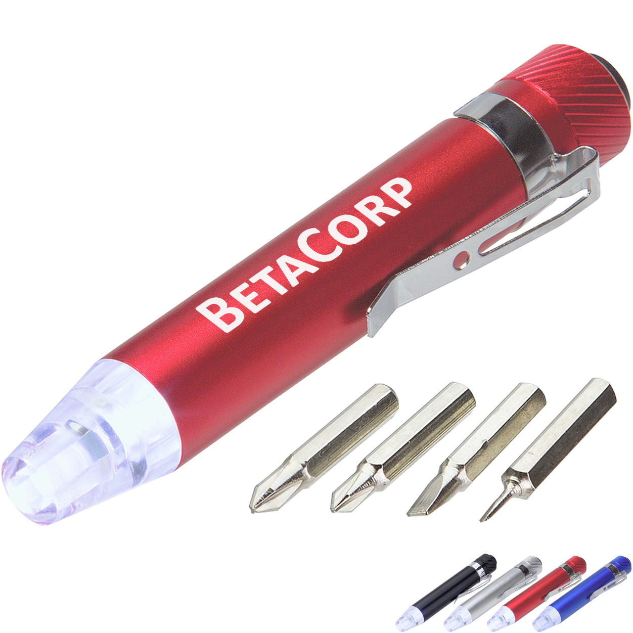 Product Photo 1 Quick-Reach 4-Bit Screwdriver Set w/ Light