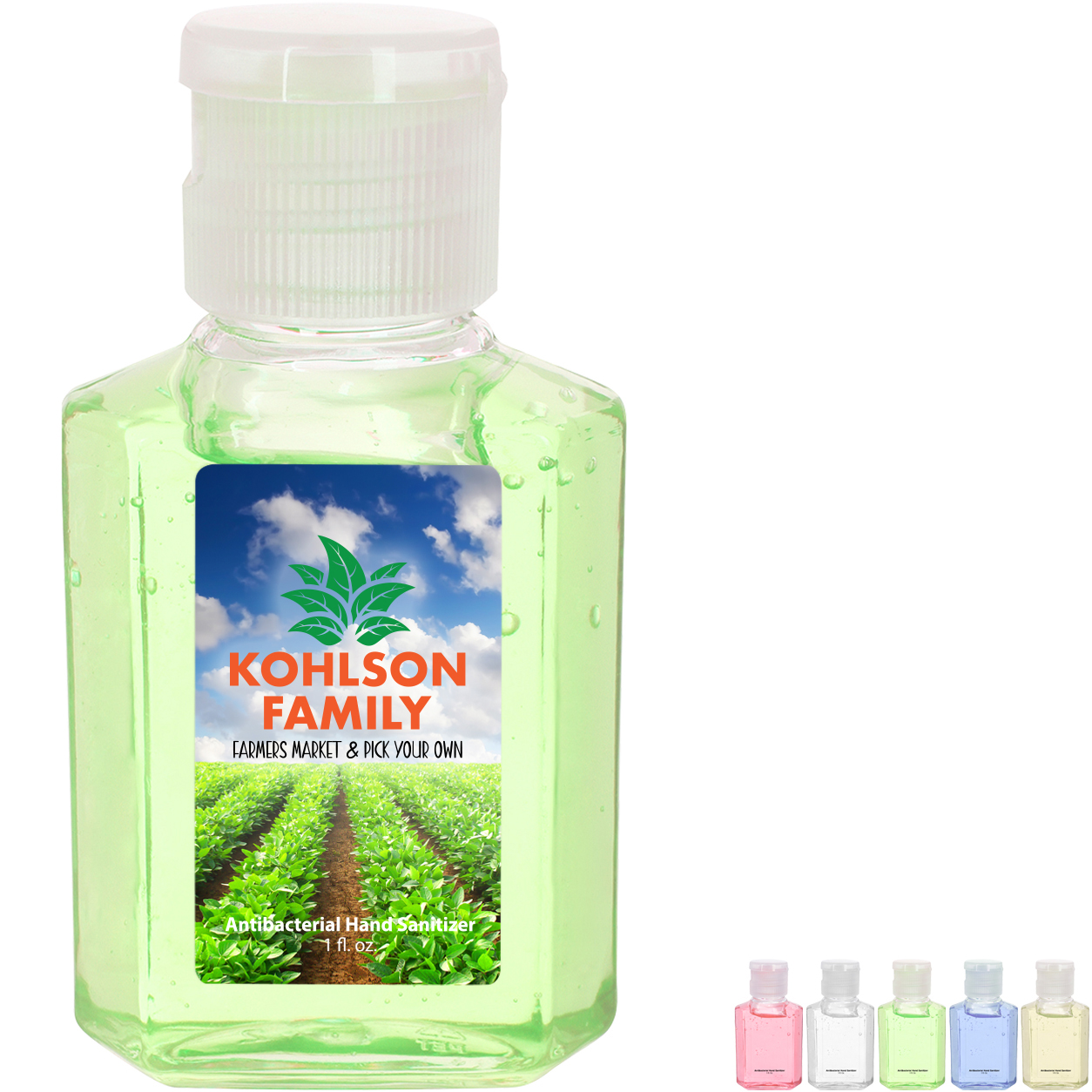 Product Photo 1 Antibacterial Flip Top Cap Lightly Scented Hand Sanitizer, 1oz.