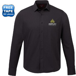 UNTUCKit® Black Stone Wrinkle-Free Long Sleeve Slim Fit Men's Shirt - TM3701