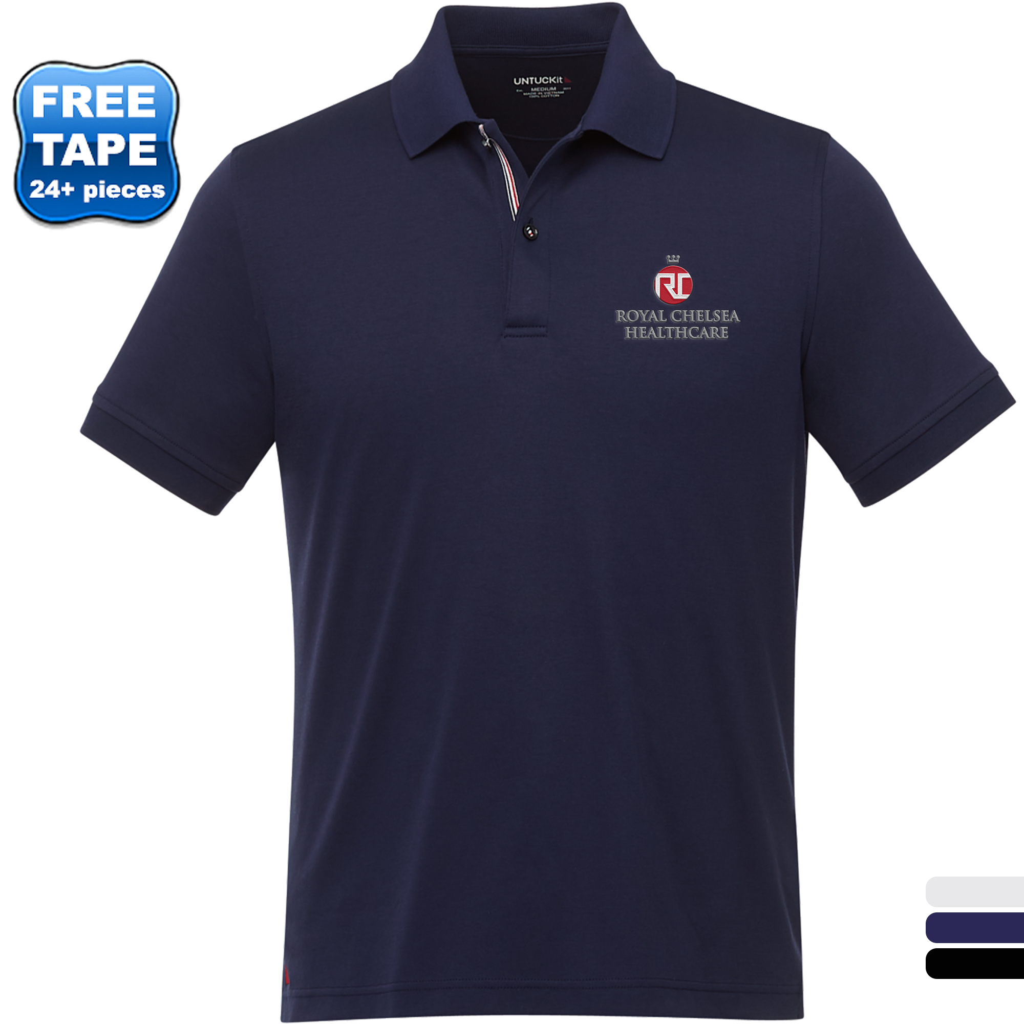 Product Photo 1 UNTUCKit® Damaschino Cotton Short Sleeve Men's Polo