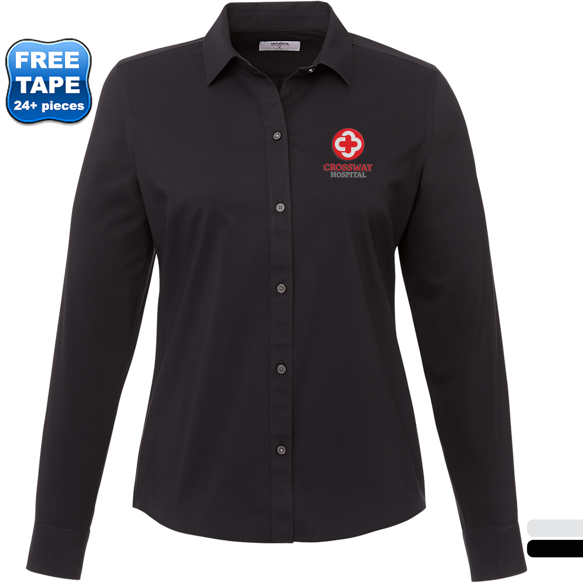 Product Photo 1 UNTUCKit® Bella Cotton/Poly Long Sleeve Women's Shirt