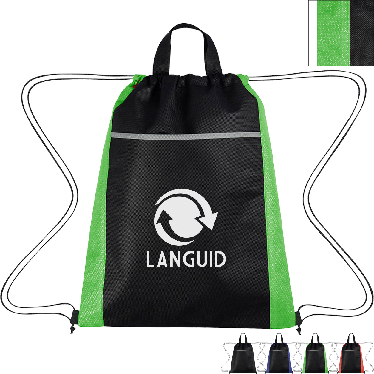Product Photo 1 Honeycomb Non-Woven Drawstring Bag
