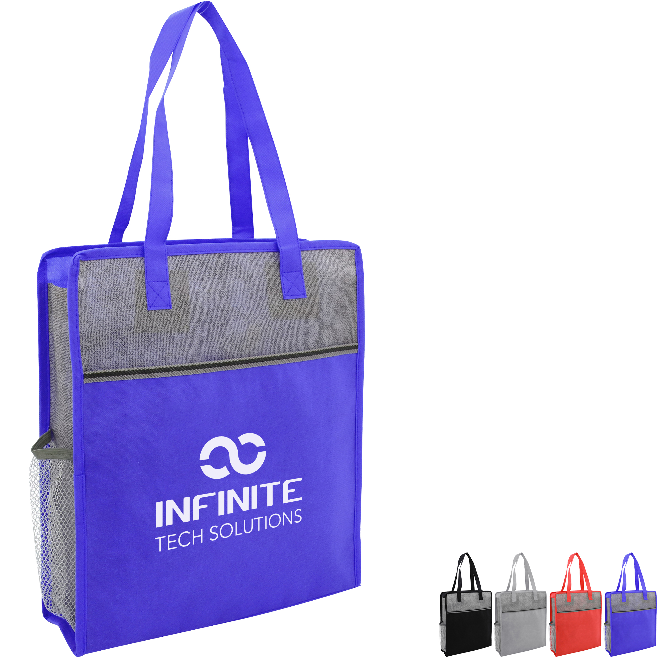 Product Photo 1 Color Basics Heathered Non-Woven Tote Bag