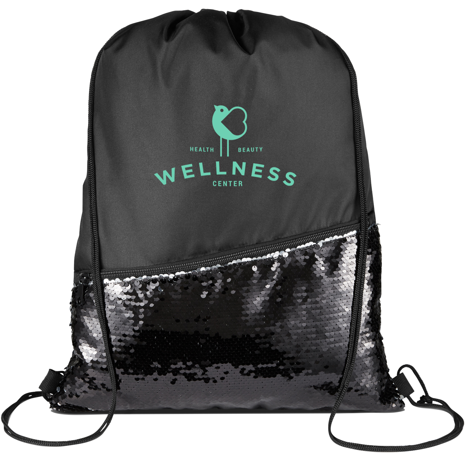 Product Photo 1 Sequin Pongee Drawstring Bag