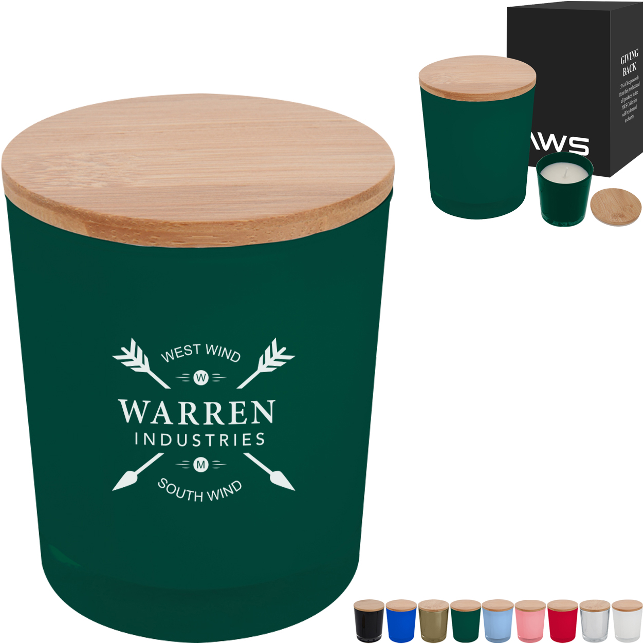 Product Photo 1 Bamboo AWS Vanilla Scented Soy Candle