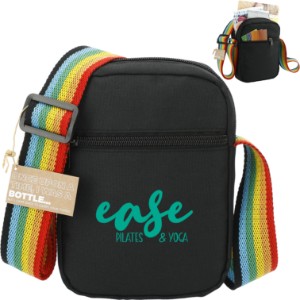 Rainbow Recycled PET Crossbody Tote - LD7389