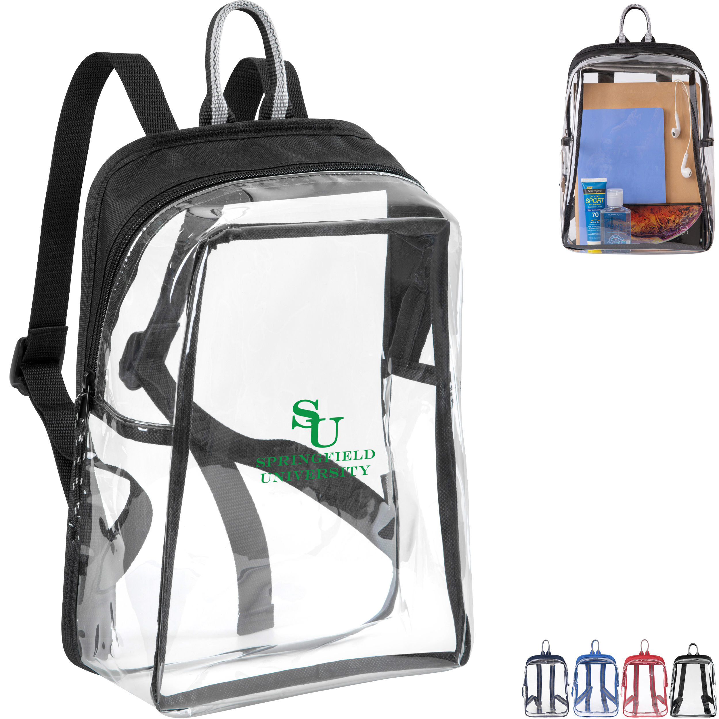 Product Photo 1 Sigma Clear Polyester Mini Backpack