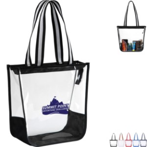 Sigma Clear Polyester Zippered Tote - GM6114