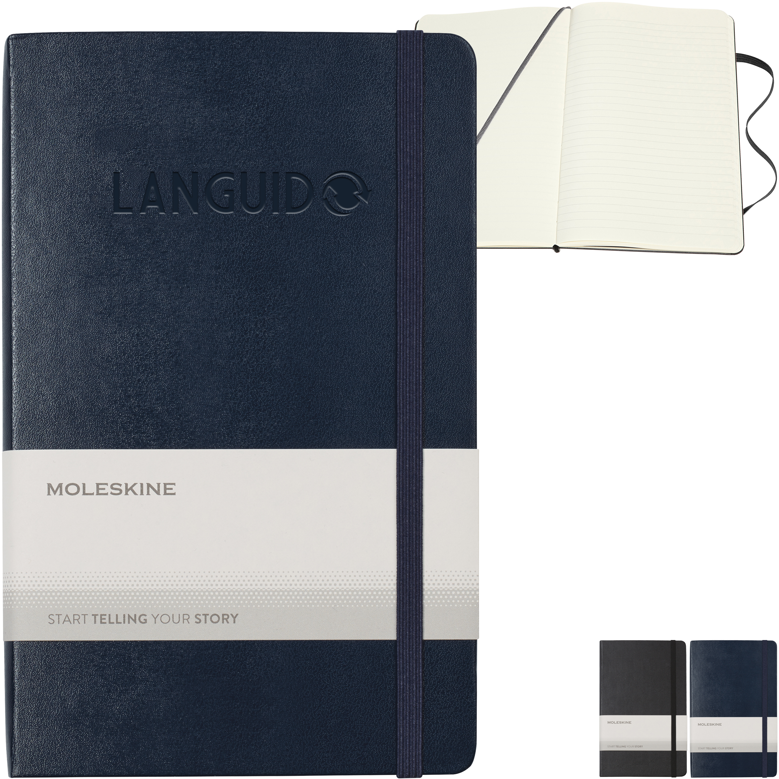 Product Photo 1 Moleskine® Hard Cover Large Double Layout Notebook, 8-1/4" x 5"