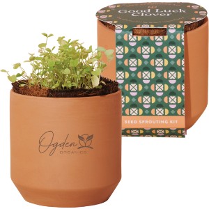 Modern Sprout® Tiny Terracotta Grow Kit - Good Luck Clover - GM6122