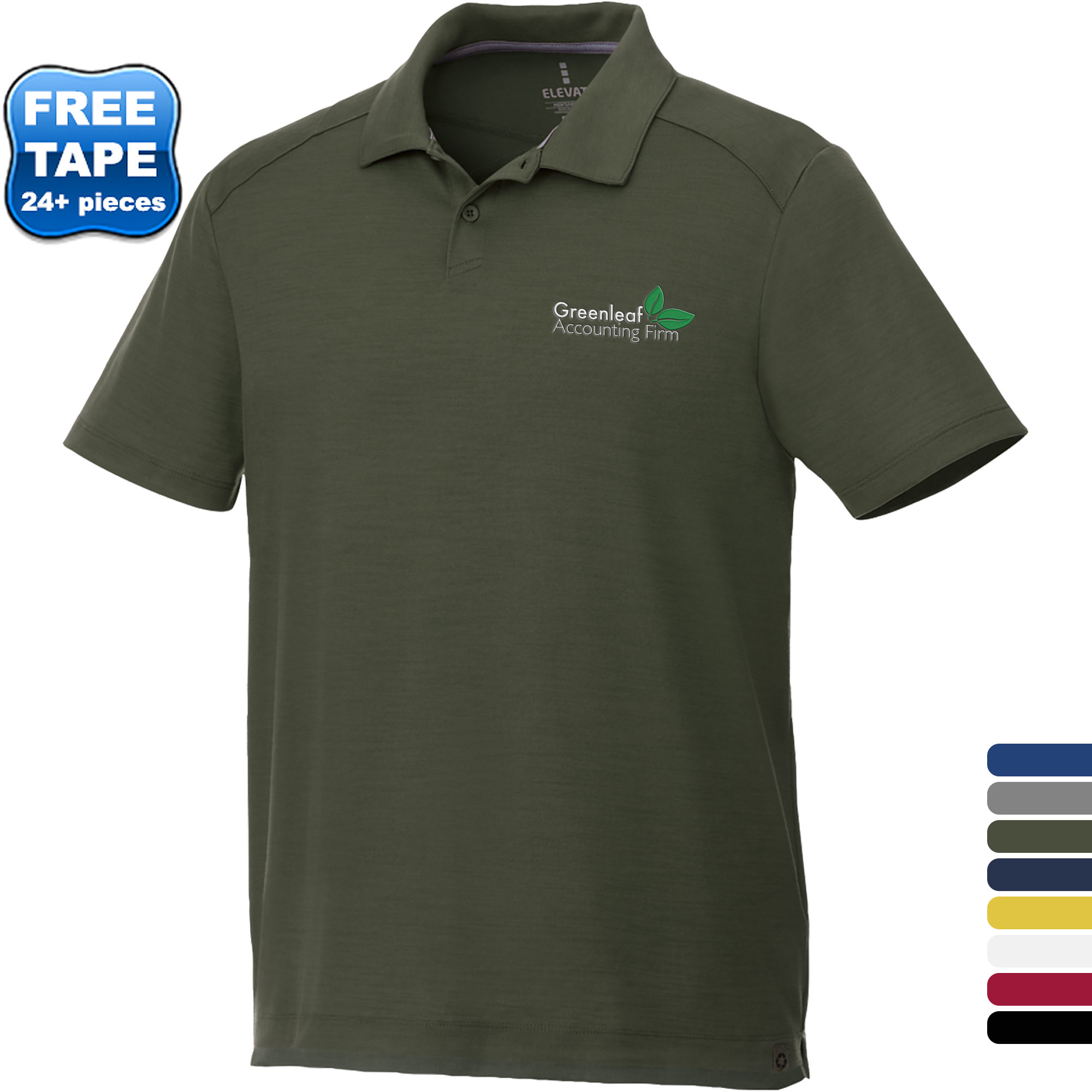 Product Photo 1 Amos Eco Polyester Short Sleeve Men's Polo