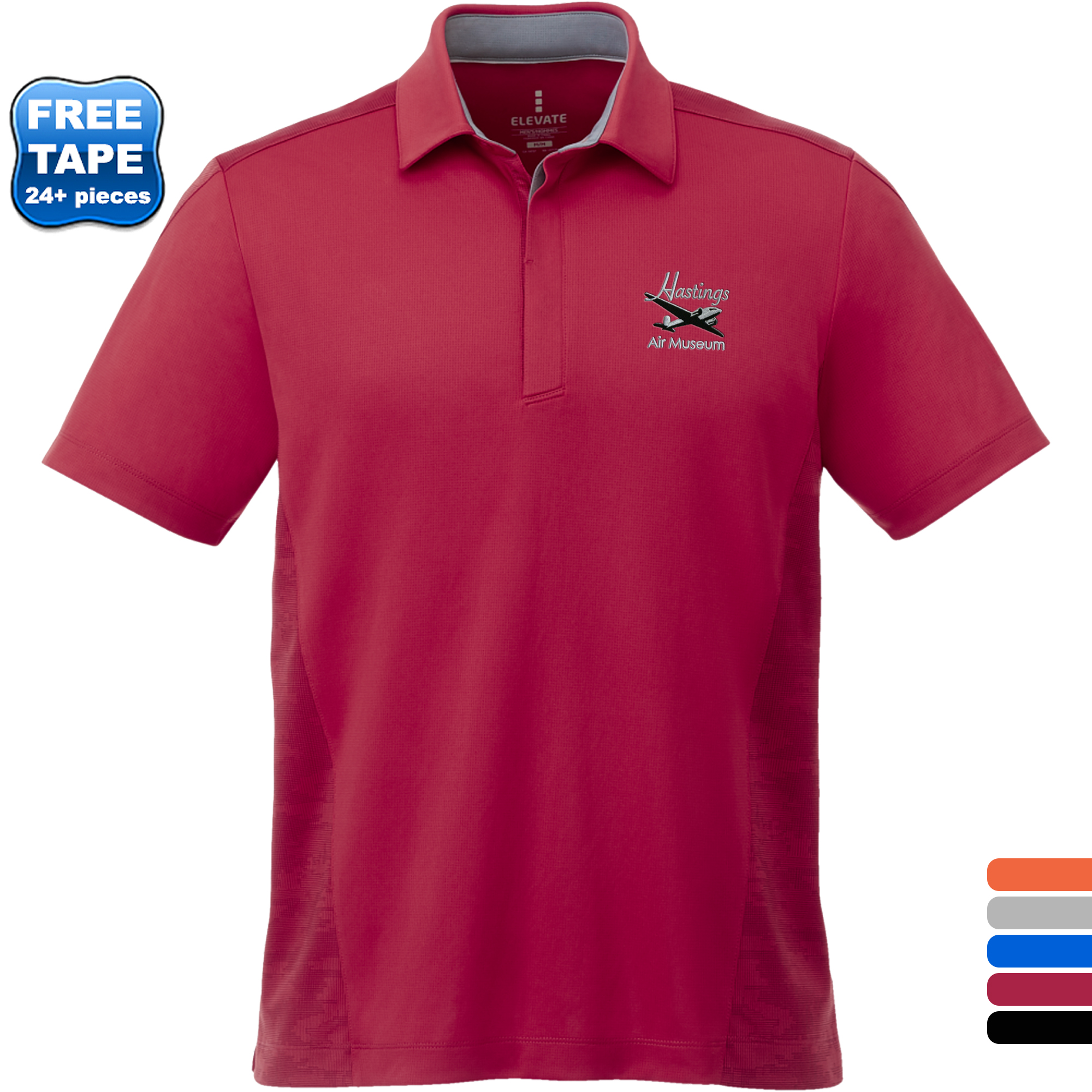 Product Photo 1 Piedmont Polyester Moisture-Wicking Short Sleeve Men's Polo