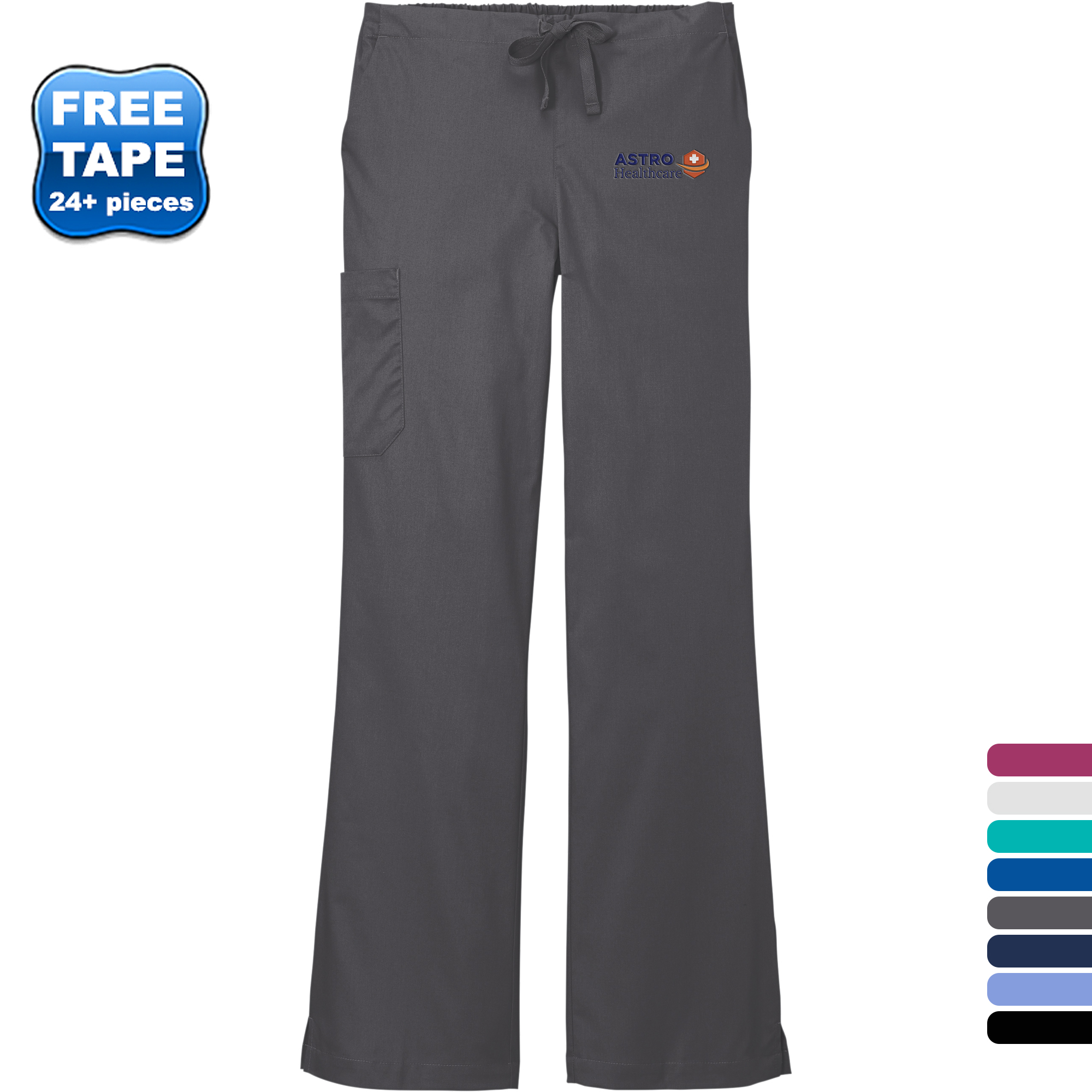 Product Photo 1 Wink® WorkFlex™ Flare Leg Ladies' Cargo Scrub Pant