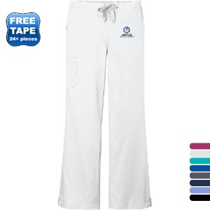 Wink® WorkFlex™ Flare Leg Ladies' Petite Cargo Scrub Pant - WJ6433