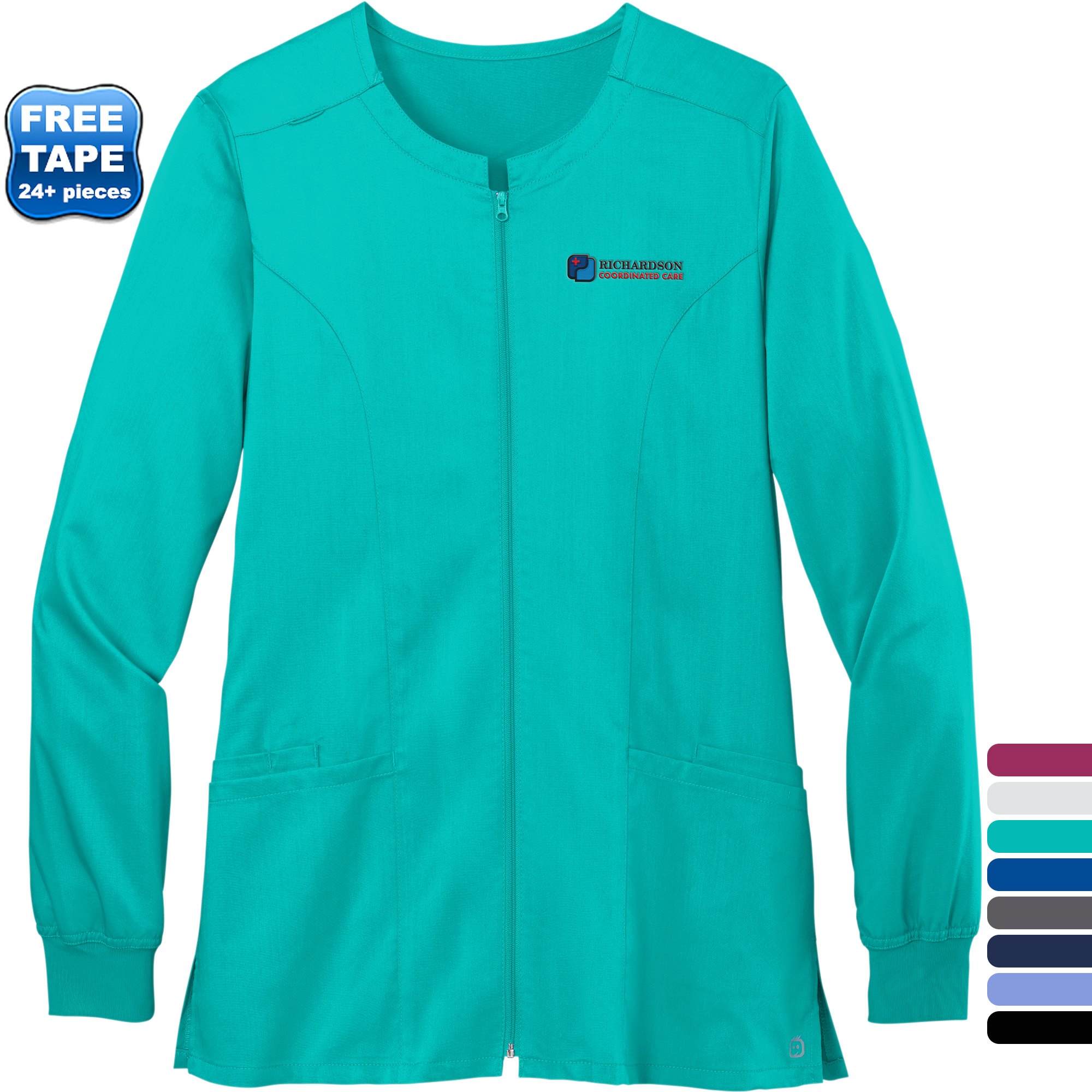 Product Photo 1 Wink® Premiere Flex™ Full Zip Ladies' Scrub Jacket