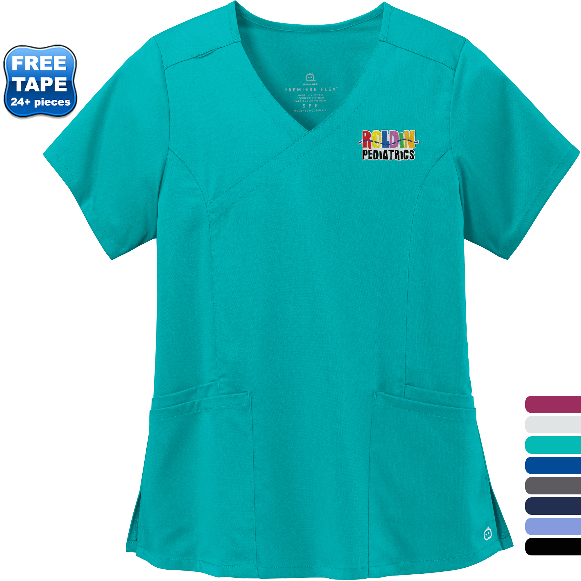 Product Photo 1 Wink® Premiere Flex™ Mock Wrap Ladies' Scrub Top