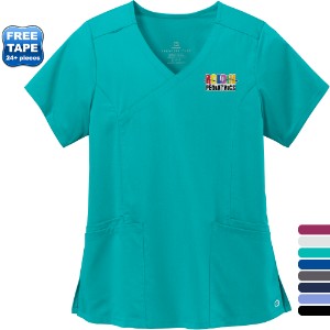 Wink® Premiere Flex™ Mock Wrap Ladies' Scrub Top - WJ6442